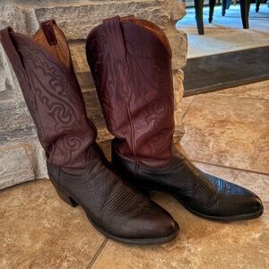 Men’s Lucchese Ostrich Cowboy Boots